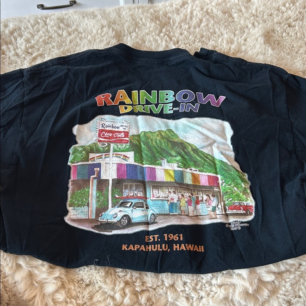 Iconic Hawaii Rainbow Drive In Tee - Picture 2 of 2
